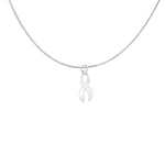 Large White Ribbon Necklaces - Fundraising For A Cause