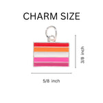 Lesbian Sunset Flag Partial Beaded Bracelets - Fundraising For A Cause