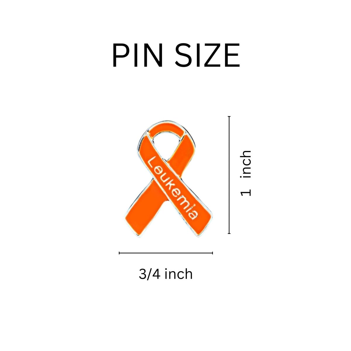 Leukemia Awareness Ribbon Pins - Fundraising For A Cause