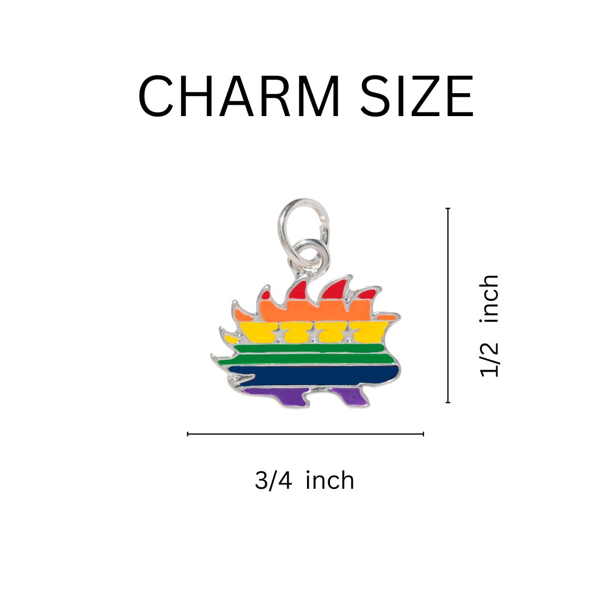 Libertarian Rainbow Porcupine Key Chains - Fundraising For A Cause