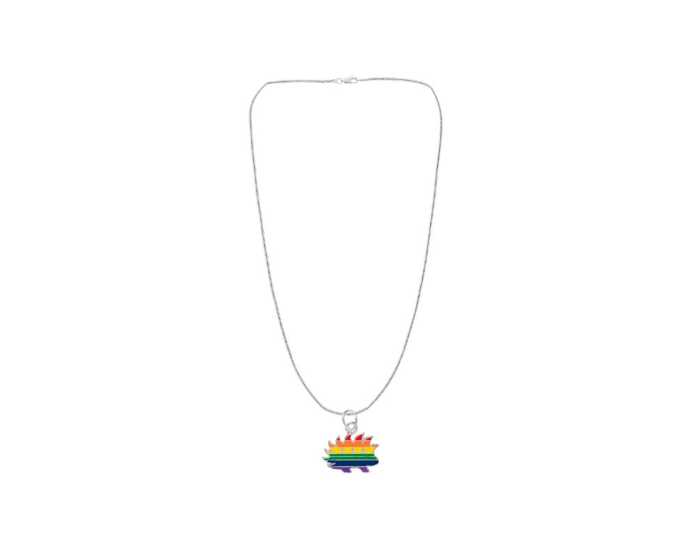 Libertarian Rainbow Porcupine Necklaces - Fundraising For A Cause