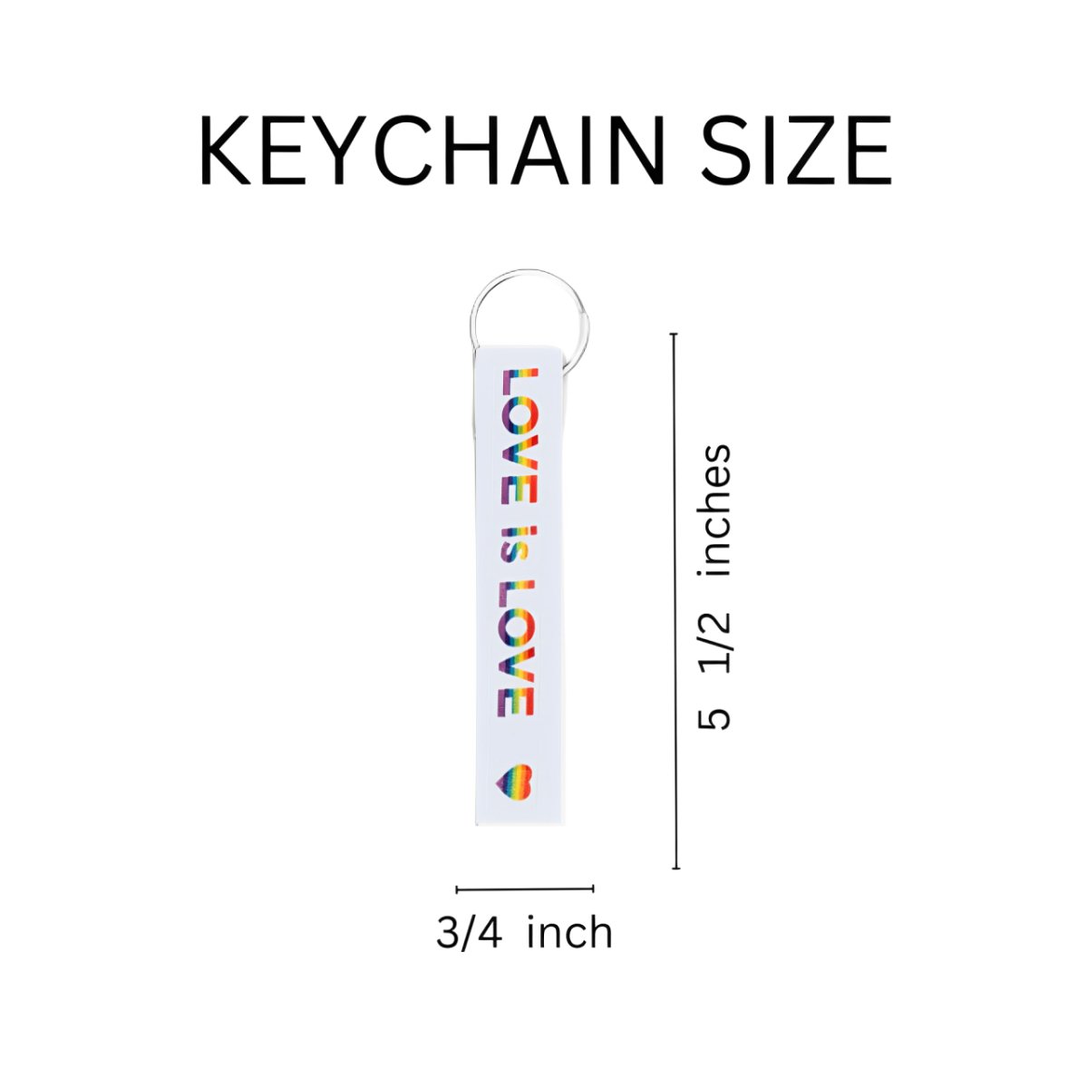 Love Is Love Gay Pride Lanyard Style Keychains - Fundraising For A Cause