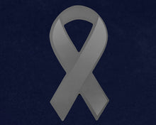 Load image into Gallery viewer, Large Gray Ribbon Car Magnets - Fundraising For A Cause