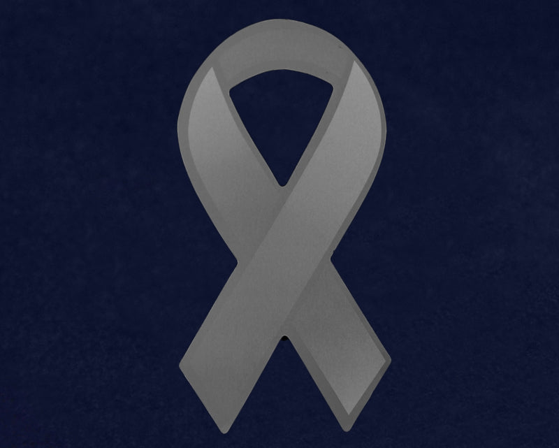Large Gray Ribbon Car Magnets - Fundraising For A Cause