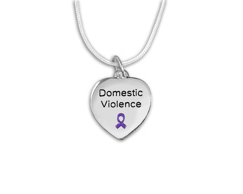 Domestic Violence Awareness Heart Necklaces - Fundraising For A Cause