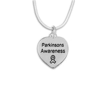 Load image into Gallery viewer, Parkinson&#39;s Disease Awareness Heart Necklaces - Fundraising For A Cause