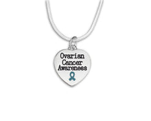 Load image into Gallery viewer, Ovarian Cancer Awareness Heart Necklaces - Fundraising For A Cause