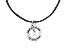 Load image into Gallery viewer, Bone Cancer Awareness Leather Cord Necklaces - Fundraising For A Cause