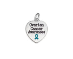 Ovarian Cancer Awareness Heart Charms - Fundraising For A Cause