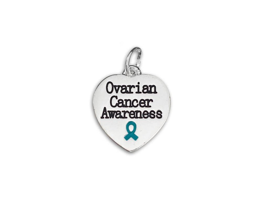 Ovarian Cancer Awareness Heart Charms - Fundraising For A Cause