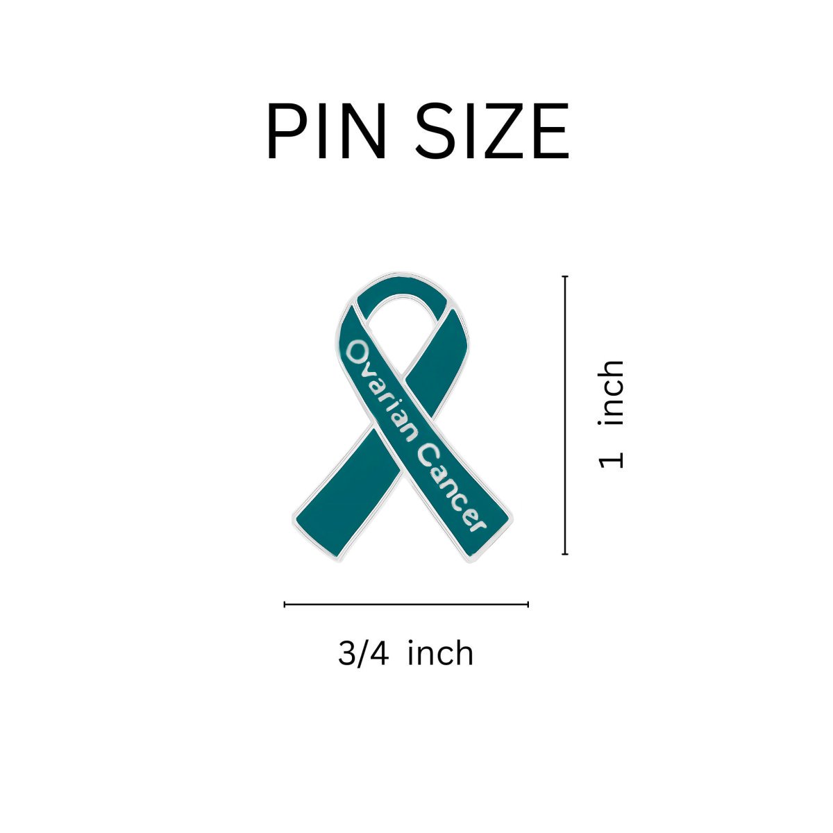 Ovarian Cancer Awareness Pins - Fundraising For A Cause