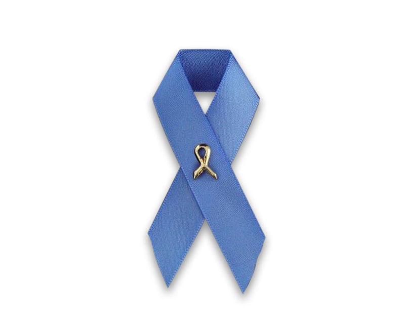 Satin Periwinkle Ribbon Awareness Pins - Fundraising For A Cause