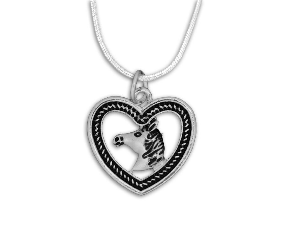 Horse Head in Heart Necklaces - Fundraising For A Cause