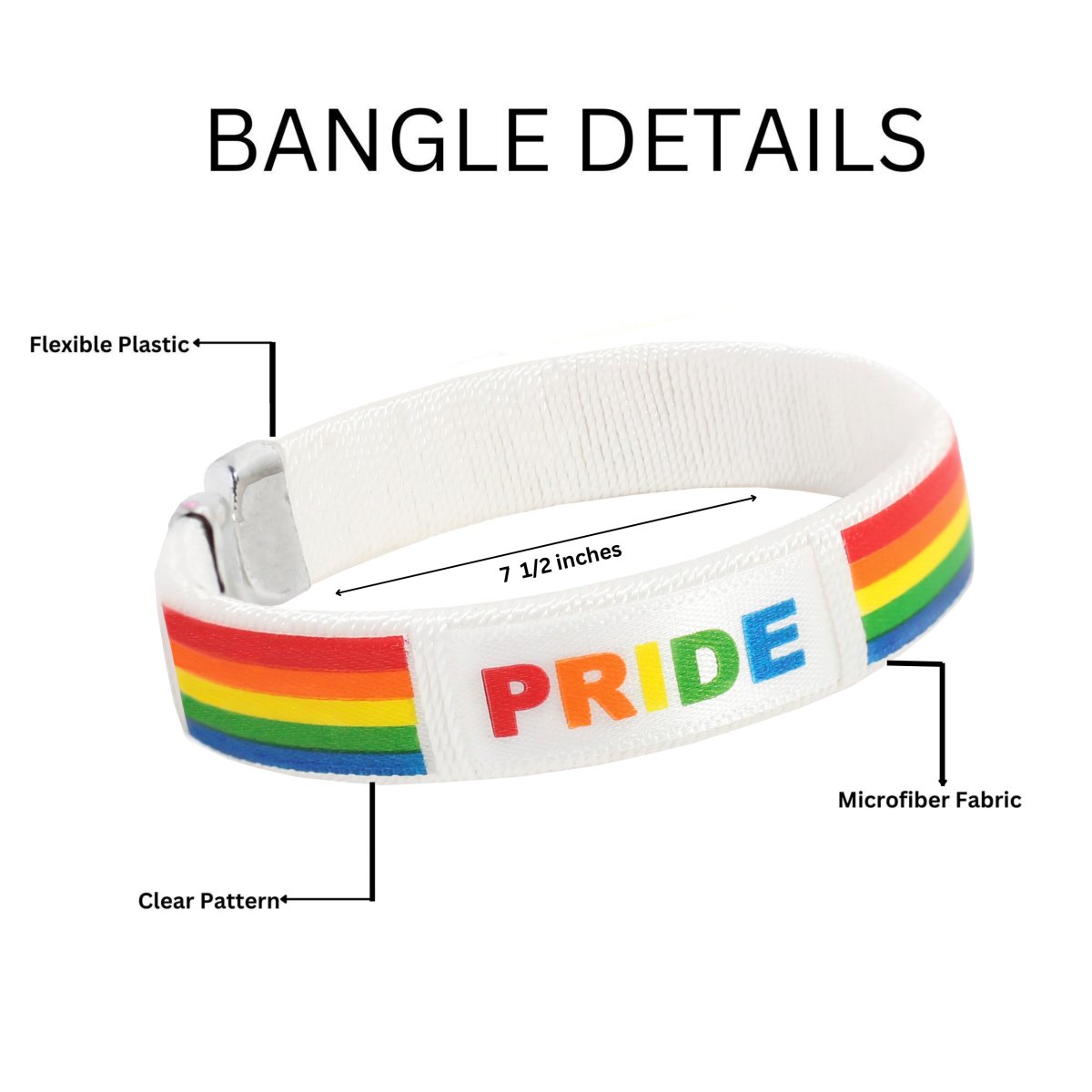 PRIDE Rainbow Bangle Bracelets - Fundraising For A Cause