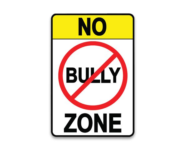 No Bully Zone Paper Signs