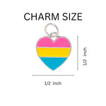 Pansexual Heart Pride Key Chains - Fundraising For A Cause