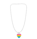 Pansexual LGBTQ Pride Heart Necklaces - Fundraising For A Cause