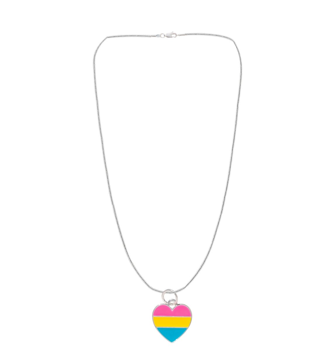 Pansexual LGBTQ Pride Heart Necklaces - Fundraising For A Cause
