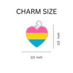 Pansexual LGBTQ Pride Heart Necklaces - Fundraising For A Cause