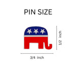 Patriotic Republican Elephant Pins - Fundraising For A Cause