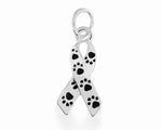 Paw Print Ribbon Charms - Fundraising For A Cause