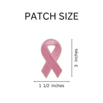 Pink Ribbon Sew-On/Iron-On Patches - Fundraising For A Cause