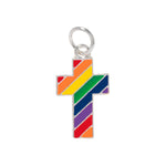 Rainbow Cross Gay Pride Charms - Fundraising For A Cause