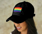 Rainbow Flag Gay Pride Black Hats, Gay Pride Rainbow Apparel, Gear