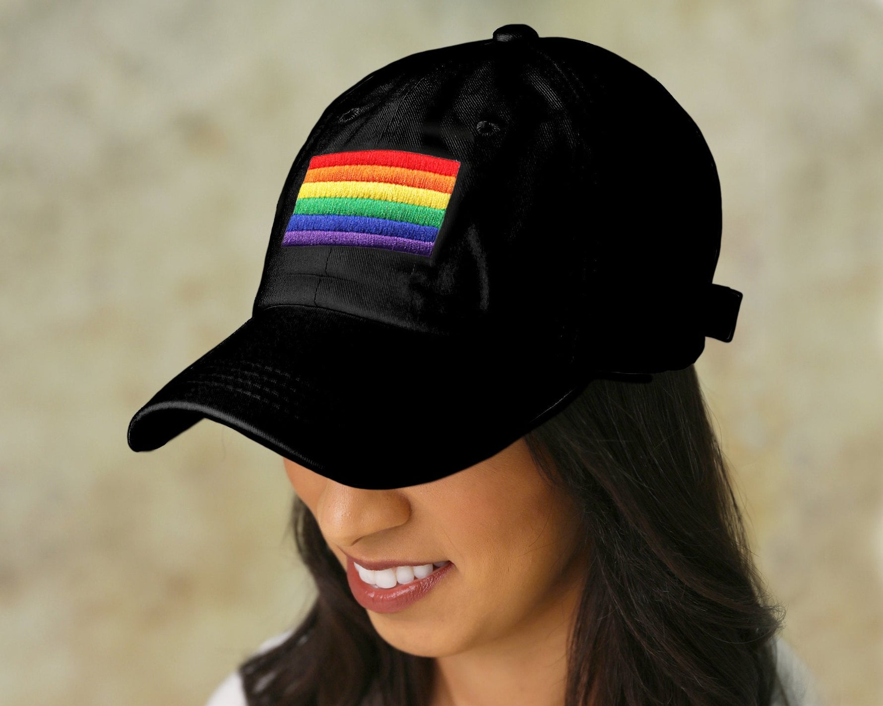 Rainbow Flag Gay Pride Black Hats, Gay Pride Rainbow Apparel, Gear