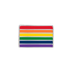 Rectangle Rainbow Pride Flag Pins - Fundraising For A Cause
