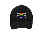 Rectangle Straight ALLY Flag Gay Pride Baseball Hats - Fundraising For A Cause