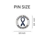 Round Child Abuse Awareness Ribbon Pins - Fundraising For A Cause