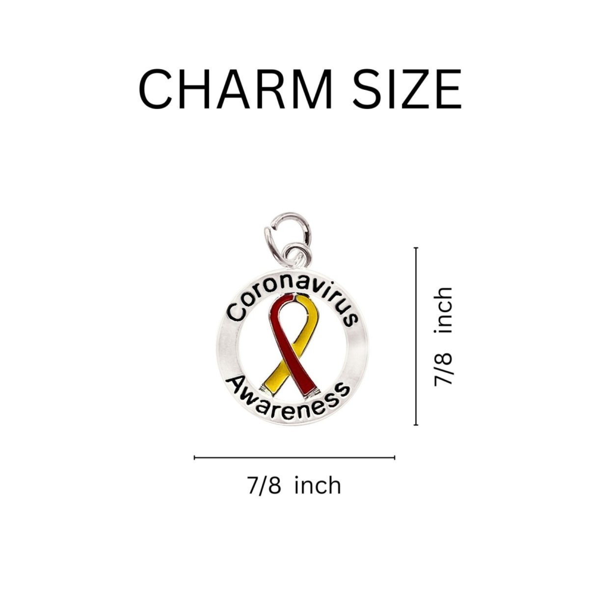 Round Coronavirus (COVID-19) Awareness Key Chains - Fundraising For A Cause