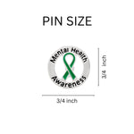 Round Mental Health Awareness Ribbon Pins - Fundraising For A Cause