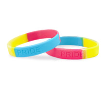 Load image into Gallery viewer, Pansexual PRIDE Silicone Bracelets - Fundraising For A Cause