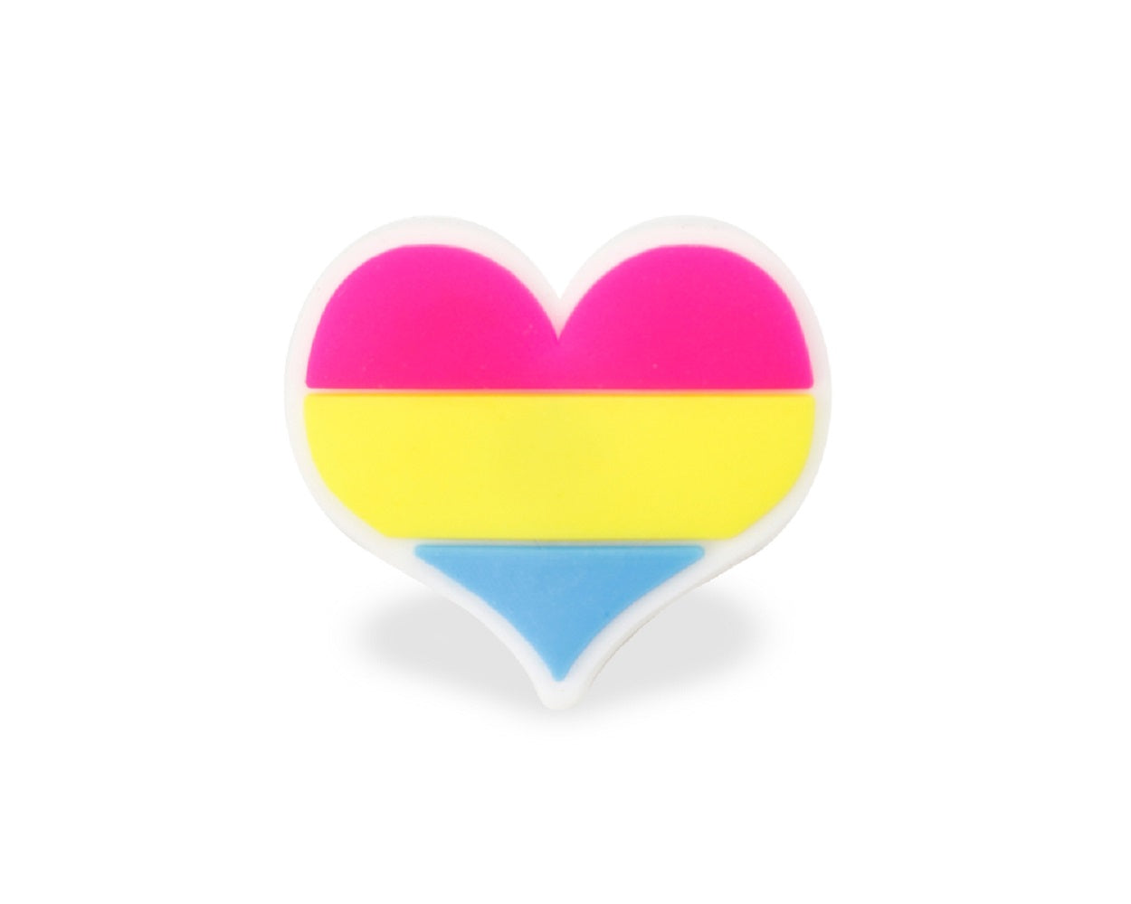 Silicone Pansexual Pride Heart Pins  - Fundraising For A Cause
