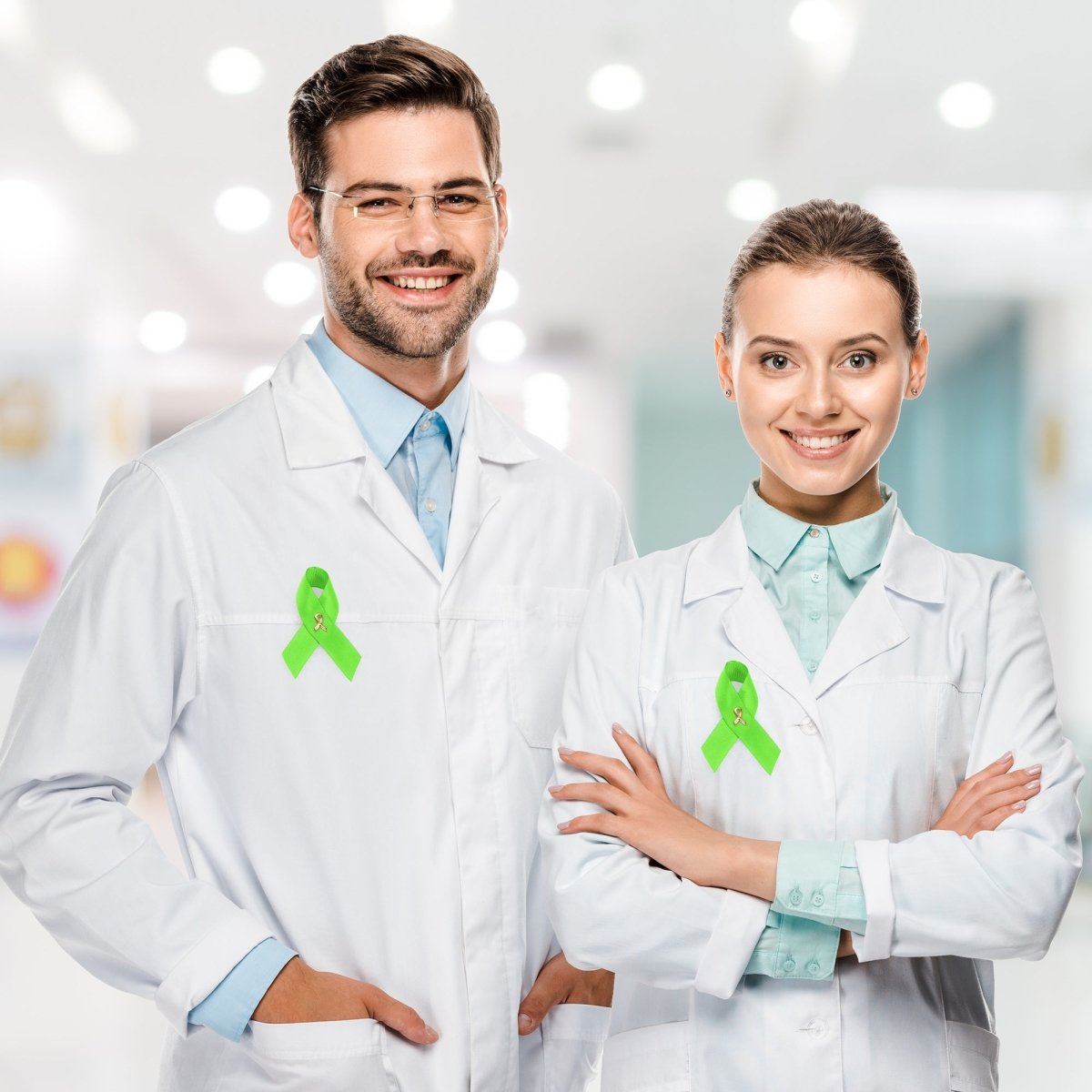 Satin Lyme Disease Awareness Lime Green Ribbon Pins - Fundraising For A Cause