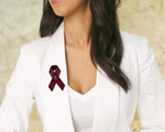 Satin Multiple Myeloma Awareness Ribbon Pins - Fundraising For A Cause