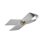 Gray Satin Parkinson's Disease Awareness Ribbon Pins - Fundraising For A Cause