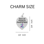 Sexual Assault Teal & Purple Ribbon Rope Bracelets - Fundraising For A Cause