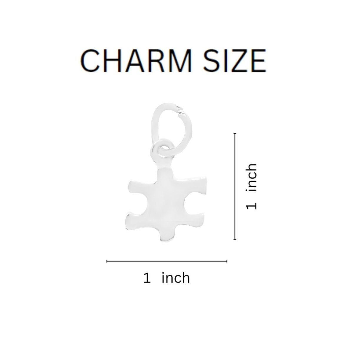 Silver Puzzle Piece Hanging Earrings - Fundraising For A Cause