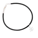 Small Autism Puzzle Piece Leather Cord Bracelets - Fundraising For A Cause
