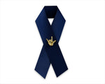 Small Gold Hand I Love You Sign Language Deaf Awareness Tac Pins - Fundraising For A Cause