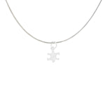 Small Silver Puzzle Piece Necklaces - Fundraising For A Cause