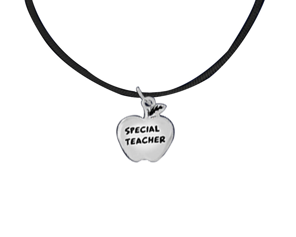 Special Teacher Leather Cord Necklaces