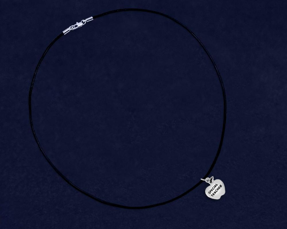 Special Teacher Leather Cord Necklaces - Fundraising For A Cause
