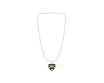 Straight Ally LGBTQ Pride Rectangle Necklaces - Fundraising For A Cause