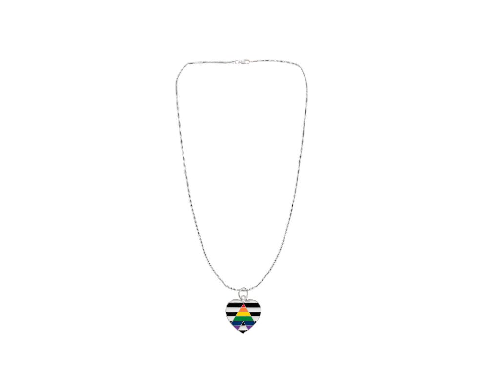 Straight Ally LGBTQ Pride Rectangle Necklaces - Fundraising For A Cause