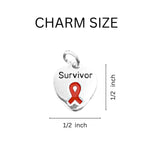 Survivor Red Ribbon Heart Necklaces - Fundraising For A Cause