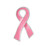 Large Flat Breast Cancer Pink Awareness Ribbon Pins - Fundraising For A Cause